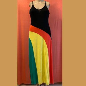 Sleeveless Jamaican Maxi Beach Dress